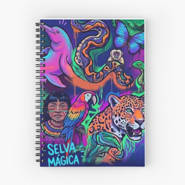 Item preview, Magical Rainforest Peru Amazon Jaguar and Pink Dolphin designed and sold by Daniben2003.