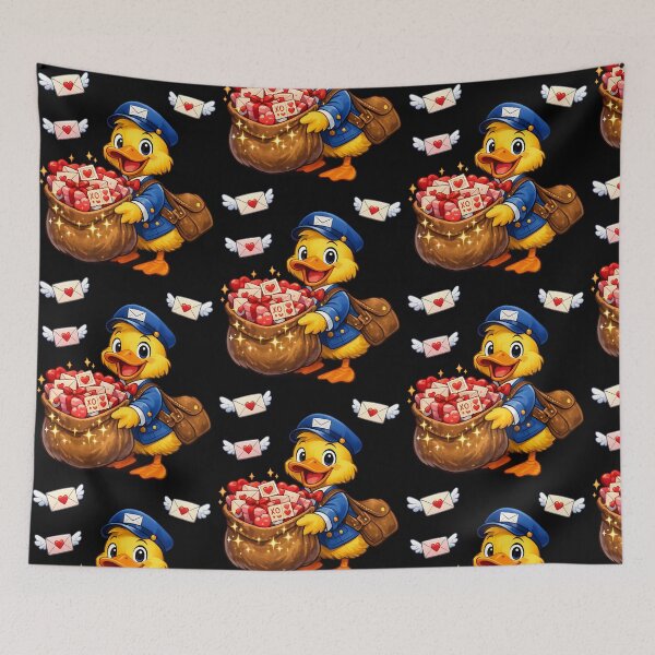 Item preview, Cute Valentine Mail Duck Love Letter Design designed and sold by TeeTimeTreasure.
