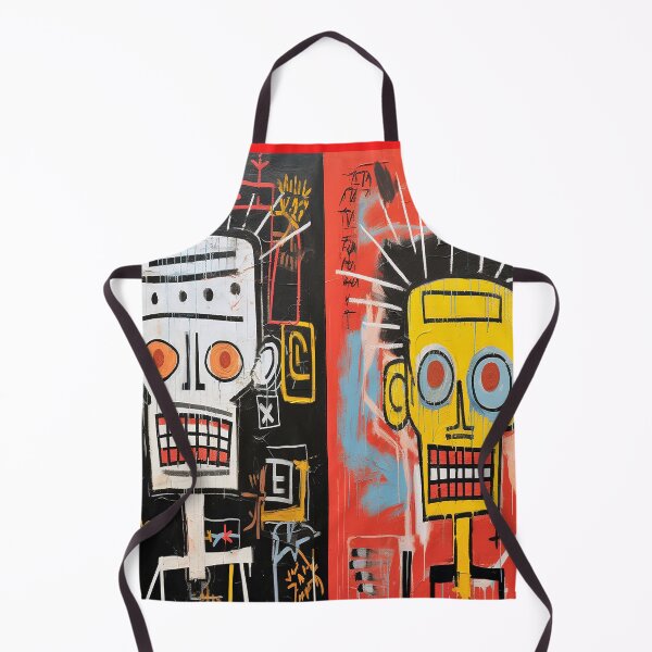 Item preview, Duality of Expression – Abstract Skull Portraits in Basquiat Style designed and sold by SouthPrint.