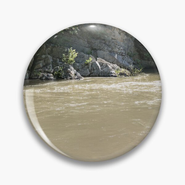 Item preview, Tranquil River Scene with Rocky Cliff designed and sold by Georgia Mizuleva.