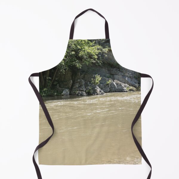 Item preview, Tranquil River Scene with Rocky Cliff designed and sold by Georgia Mizuleva.