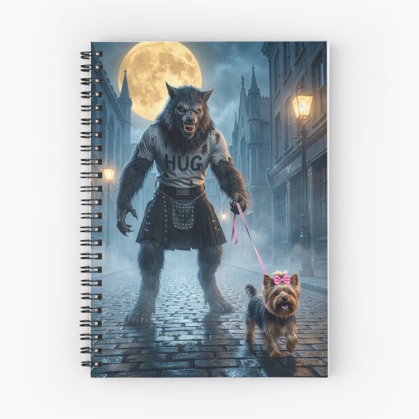 Item preview, Werewolf in London Takes Yorkie for Walkies designed and sold by Tridentulus.