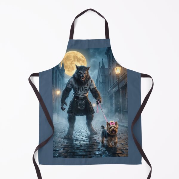 Item preview, Werewolf in London Takes Yorkie for Walkies designed and sold by Tridentulus.