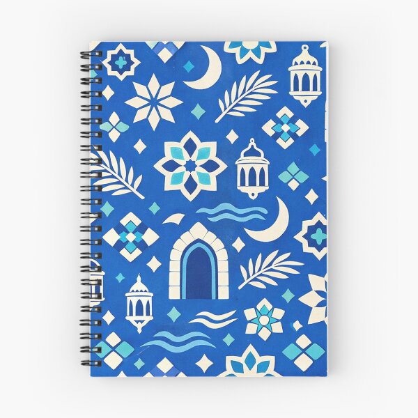 Item preview, Tangier Morocco Blue & White Pattern designed and sold by Myra365Art.