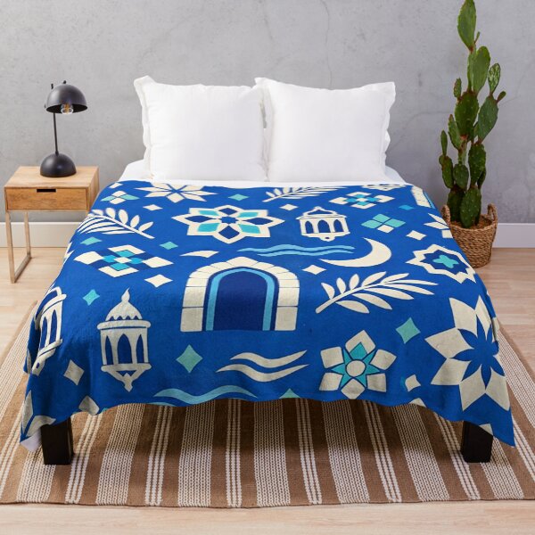 Item preview, Tangier Morocco Blue & White Pattern designed and sold by Myra365Art.