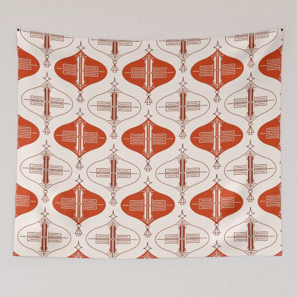 Item preview, Chinese Lantern Pattern Throw Blanket – Elegant Geometric Design for Cultural Home Decor designed and sold by FestivityFinds.