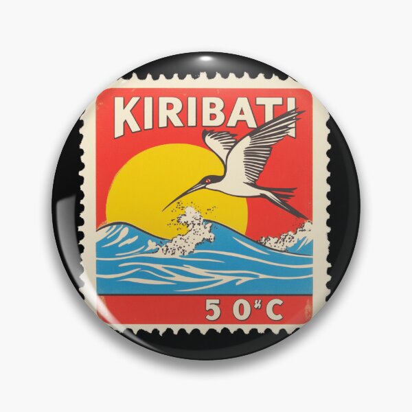 Item preview, Vintage Kiribati Postage Stamp Art - Frigatebird & Rising Sun designed and sold by tiigerdad.