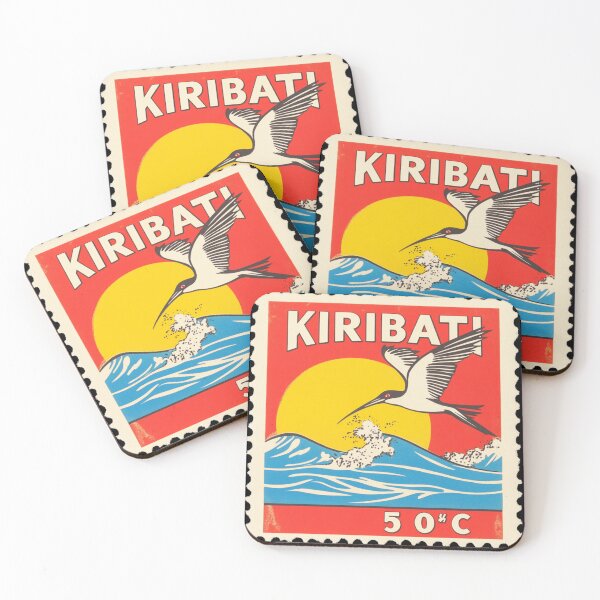 Item preview, Vintage Kiribati Postage Stamp Art - Frigatebird & Rising Sun designed and sold by tiigerdad.