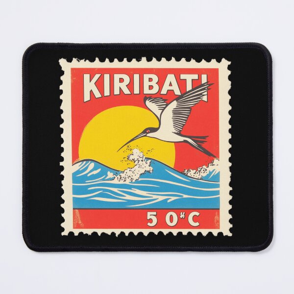 Item preview, Vintage Kiribati Postage Stamp Art - Frigatebird & Rising Sun designed and sold by tiigerdad.
