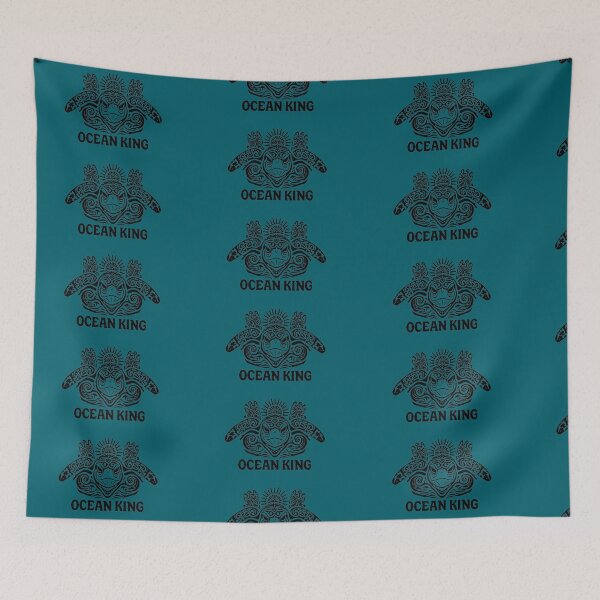 Item preview, Ocean King Tribal Turtle Spirit Art designed and sold by IvoryArtDesign.