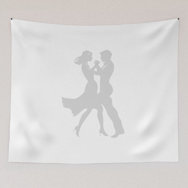 Item preview, Romantic Dancing Couple Silhouette Art designed and sold by Adappai.