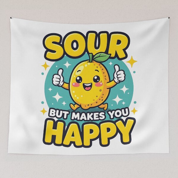 Item preview, Funny calamansi illustration Sour But Makes You Happy designed and sold by Uglyandcute.