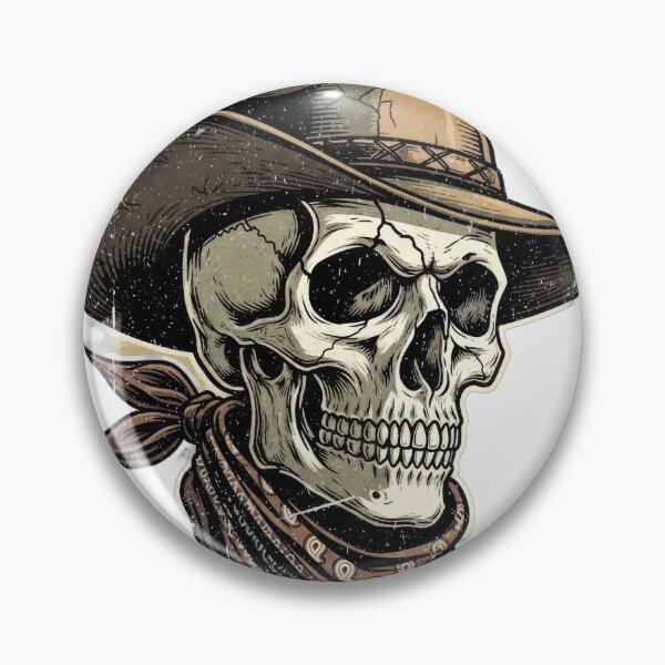 Item preview,  Gothic western skull with a top hat, surrounded by cobwebs designed and sold by VerizalShop.
