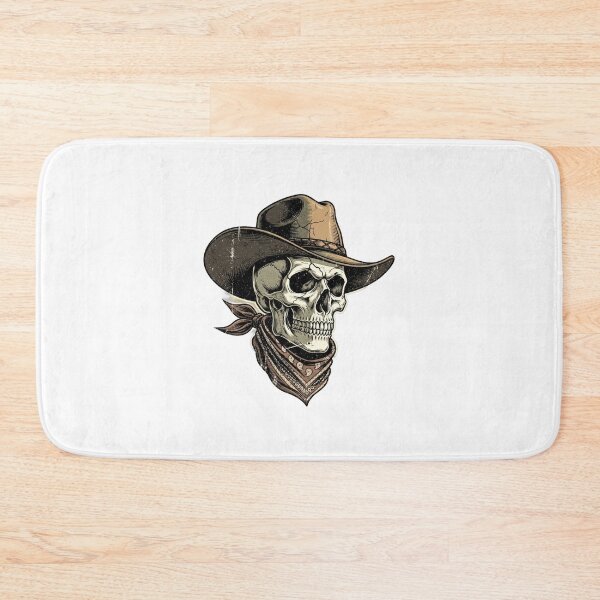 Item preview,  Gothic western skull with a top hat, surrounded by cobwebs designed and sold by VerizalShop.