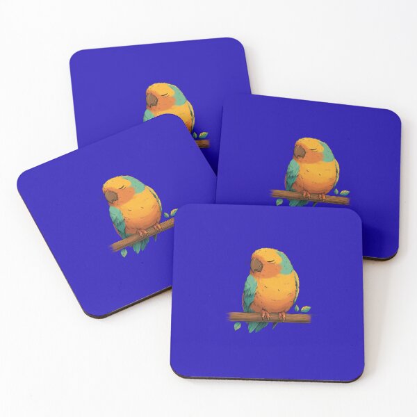 Item preview, Sleeping little parrot – Cute bird illustration designed and sold by Meiersbeste.