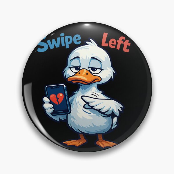 Item preview, Swipe Left Funny Dating Duck Design designed and sold by TeeTimeTreasure.