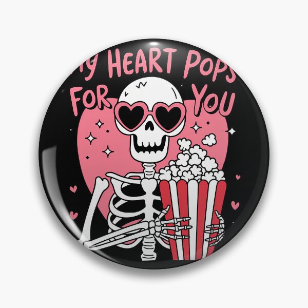 Item preview, My Heart Pops for You Skeleton Popcorn designed and sold by rskybohty25.