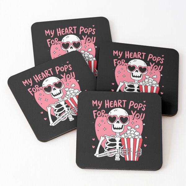 Item preview, My Heart Pops for You Skeleton Popcorn designed and sold by rskybohty25.