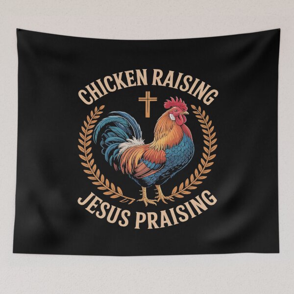 Item preview, Chicken Raising & Jesus Praising  designed and sold by MarryIsMonth.