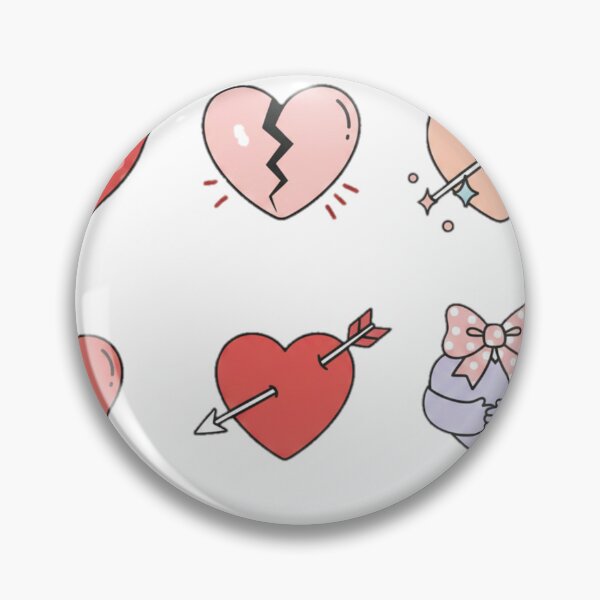 Item preview, Cute Heart Sticker Pack – 6 Romantic Love Hearts | Valentine Aesthetic Stickers designed and sold by Fandom Universe.