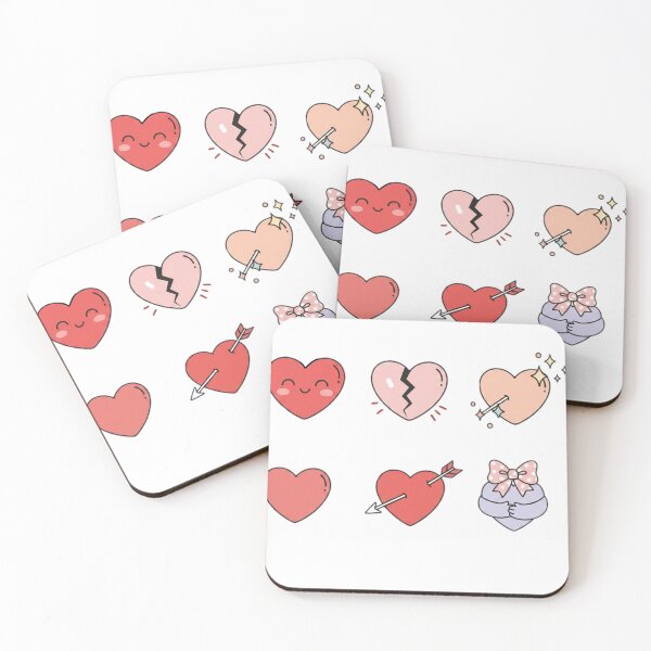 Item preview, Cute Heart Sticker Pack – 6 Romantic Love Hearts | Valentine Aesthetic Stickers designed and sold by Fandom Universe.