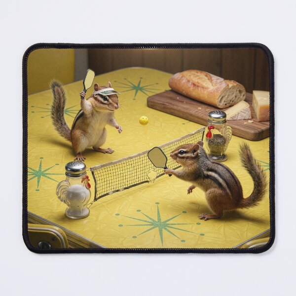 Item preview, Chipmunks Play Pickleball on Kitchen Table designed and sold by Tridentulus.