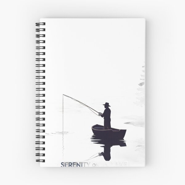 Item preview, Man fishing from a canoe under the moonlight designed and sold by VerizalShop.