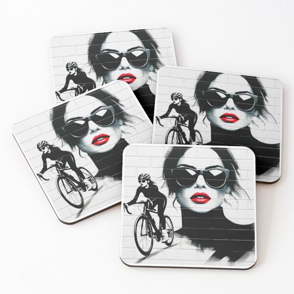 Item preview, Female cyclist graffiti designed and sold by RICAMTP.