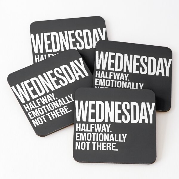 Item preview, Halfway Emotionally Not There Wednesday T-Shirt designed and sold by Viktorio Art Shop.