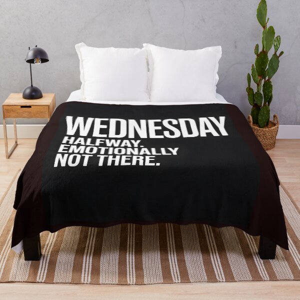 Item preview, Halfway Emotionally Not There Wednesday T-Shirt designed and sold by Viktorio Art Shop.