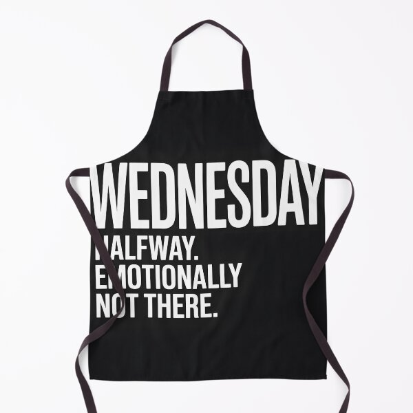 Item preview, Halfway Emotionally Not There Wednesday T-Shirt designed and sold by Viktorio Art Shop.