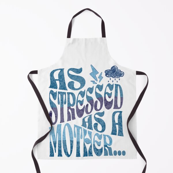 Item preview, Funny Quote "As Stressed As A Mother..." | Blue & Purple designed and sold by LunasLittleFinds.
