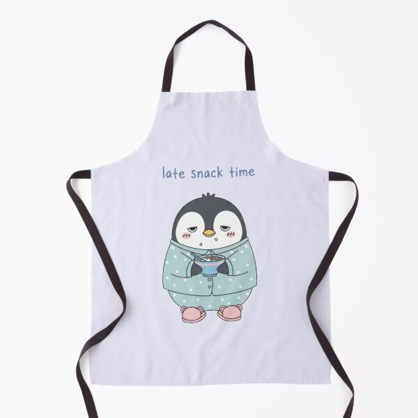 Item preview, Late Snack Time Cute Penguin Sticker | Cozy Night Owl Pastel Meme Art designed and sold by Moon's Arts.