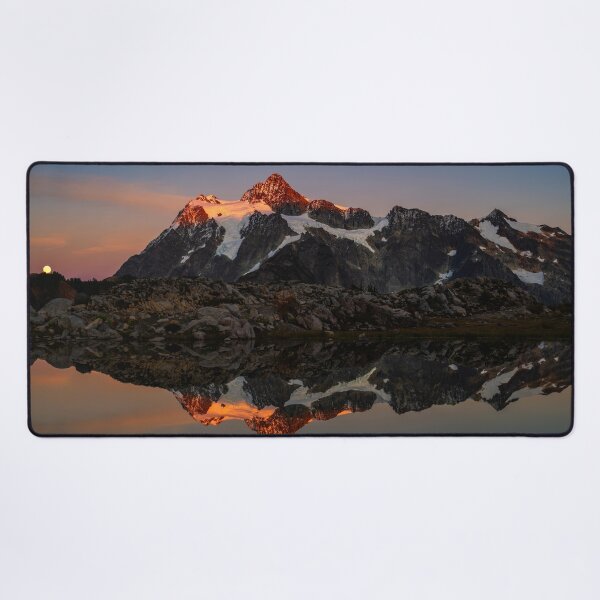 Item preview, Shuksan Moonrise Alpenglow designed and sold by DawsonImages.
