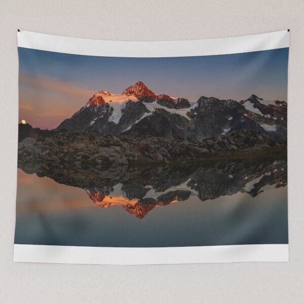 Item preview, Shuksan Moonrise Alpenglow designed and sold by DawsonImages.
