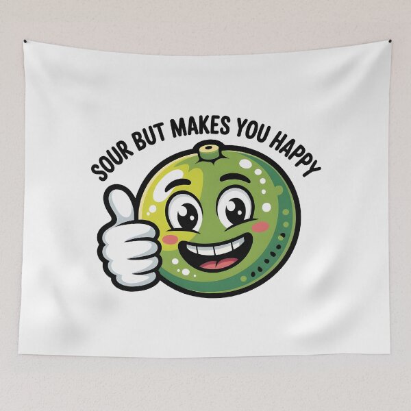 Item preview, Funny calamansi illustration Sour But Makes You Happy designed and sold by Uglyandcute.