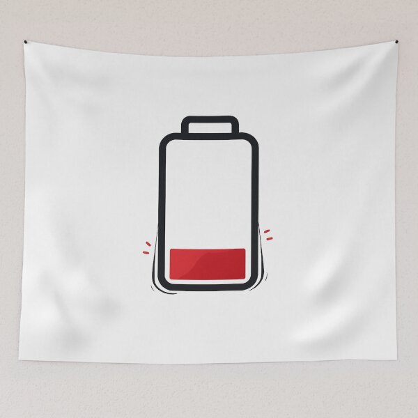 Item preview, Low Battery Warning Illustration designed and sold by Motiva100.
