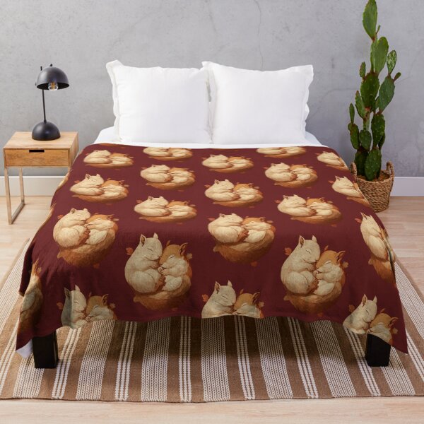 Item preview, Two sleeping squirrels – Cute cartoon animal illustration designed and sold by Meiersbeste.