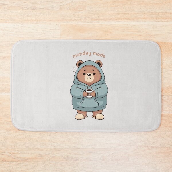 Item preview, Sleepy Bear Monday Mode Funny Work Meme designed and sold by Moon's Arts.