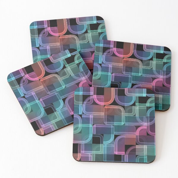 Item preview, Neon Glass Grid designed and sold by Kaleidoscope Print.
