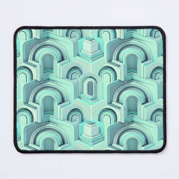 Item preview, Mint Arch Blocks designed and sold by Kaleidoscope Print.