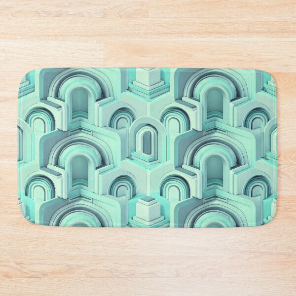Item preview, Mint Arch Blocks designed and sold by Kaleidoscope Print.
