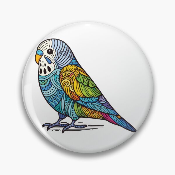 Item preview, Colorful Budgie Parakeet: Boho Australian Parrot Tee, Budgerigar Bird Lover Gift designed and sold by Aritxa.
