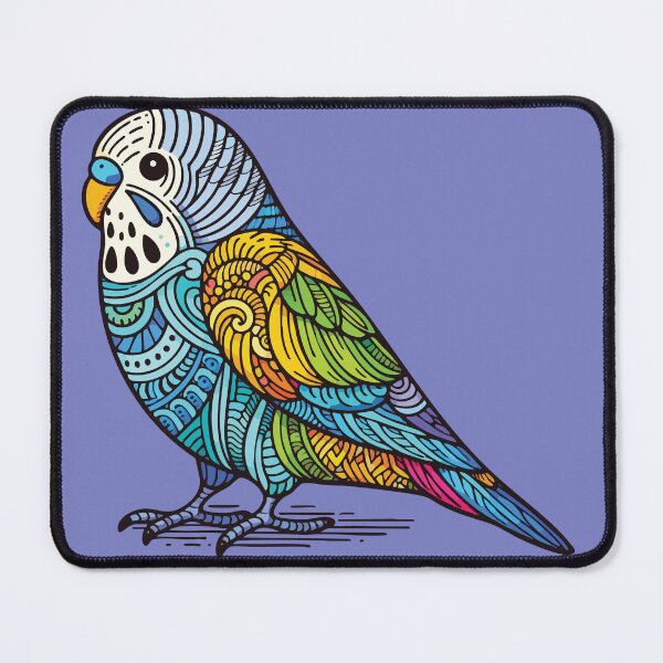 Item preview, Colorful Budgie Parakeet: Boho Australian Parrot Tee, Budgerigar Bird Lover Gift designed and sold by Aritxa.