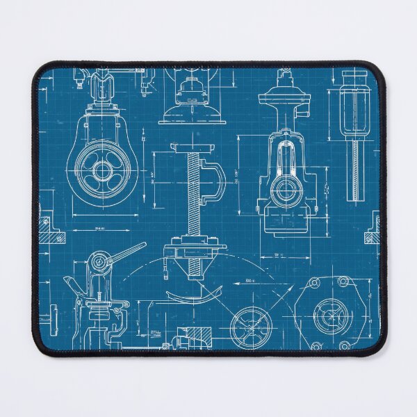 Item preview, Vintage Valve Blueprint designed and sold by Kaleidoscope Print.