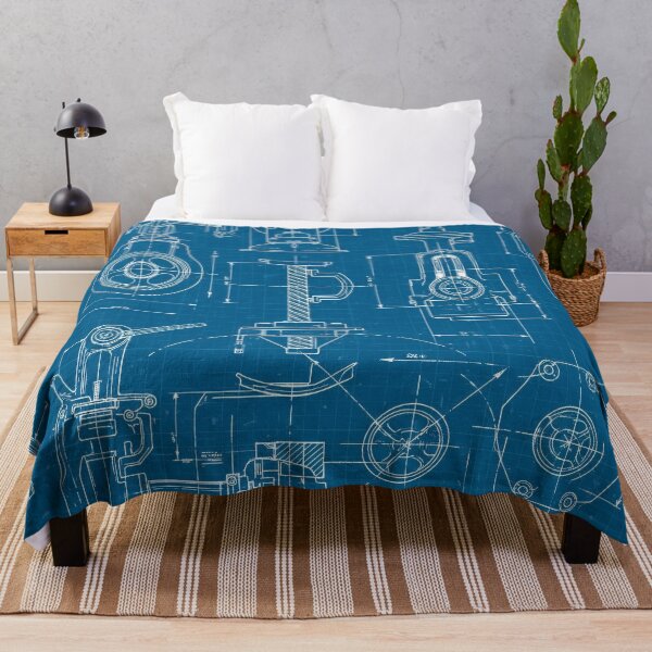 Item preview, Vintage Valve Blueprint designed and sold by Kaleidoscope Print.