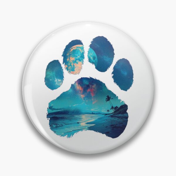 Item preview, Tropical Paw Print – Moonlight Edition designed and sold by luckyilio.