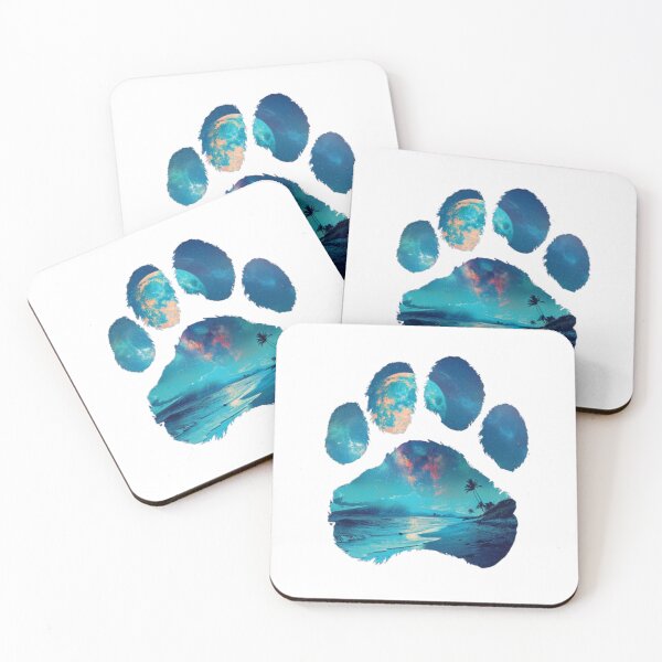 Item preview, Tropical Paw Print – Moonlight Edition designed and sold by luckyilio.