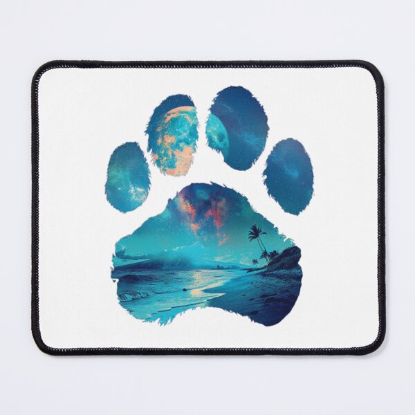 Item preview, Tropical Paw Print – Moonlight Edition designed and sold by luckyilio.