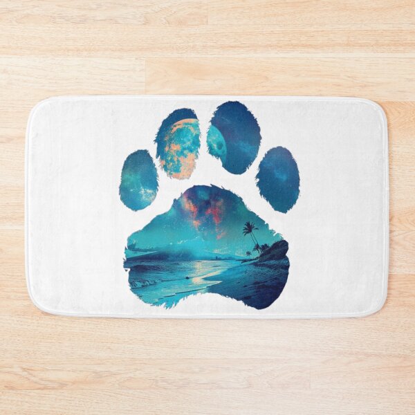 Item preview, Tropical Paw Print – Moonlight Edition designed and sold by luckyilio.